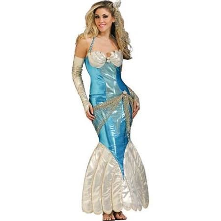 *Deluxe Mermaid Costume, Blue - Under the Sea - Halloween