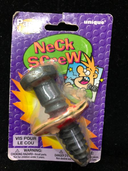 Rare Frankenstein Neck Screw Accessory - Halloween Spirit- under $20