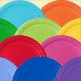 Solid Color Cake Plates - 8ct, 7in