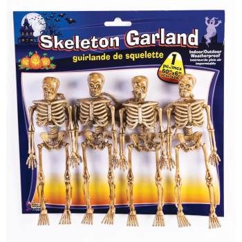 3D Skeleton Garland Decoration, 5ft - Halloween Sale
