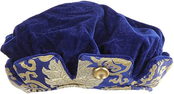 *Deluxe King Henry Blue Tudor Crown Costume Accessory, Men's - Royalty - Halloween