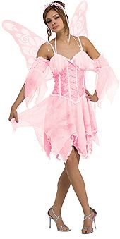 *Deluxe Fairy Ballerina Ballet Dancer Dress Costume, Women's - Pink Wings - Halloween