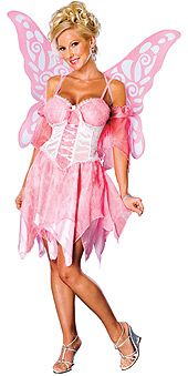 Fairy Ballerina Dancer Costume - Pink Wings - Halloween Sale - under $20