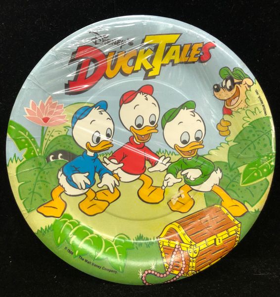 *Rare Vintage Disney Duck Tales Luncheon Plates, 8ct, 9in (1986)