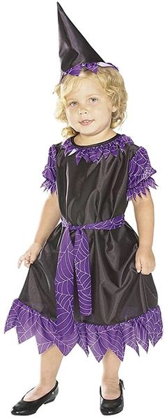 *Plum Purple Witch Dress, Infant & Toddler Girl's - Halloween Costume