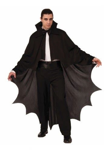 Batman Hooded Bat Cape Costume, Adult - After Halloween Sale - under $20