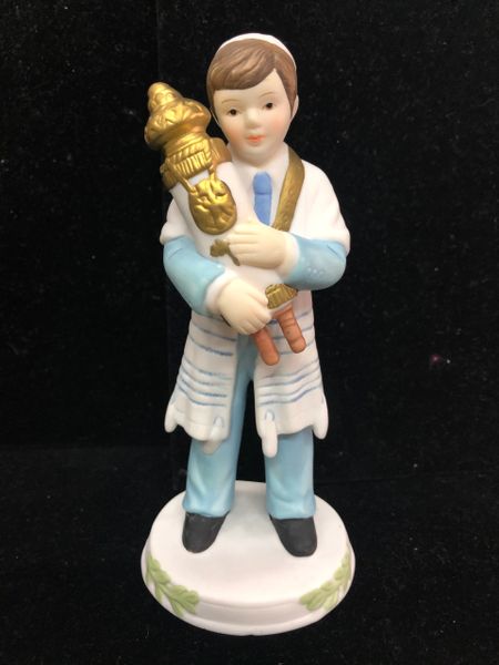 Bar Mitzvah Boy Figurine, Porcelain - 6in