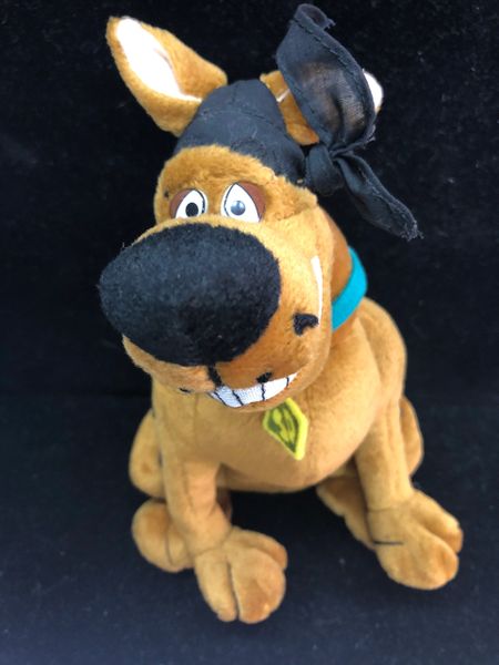 *Vintage Halloween Scooby Doo Plush with Pirate Bandana, 8in