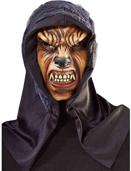 Wolf Man, Werewolf Mask with Hood - Halloween Sale