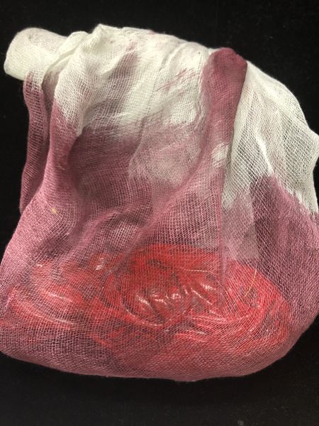 *Bloody Heart in Sack - Organ - Medical Prop - Halloween Sale