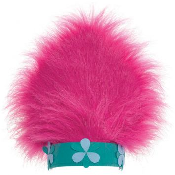 *Queen Poppy Troll Hat Pink Hair Character Costume Accessory - Halloween