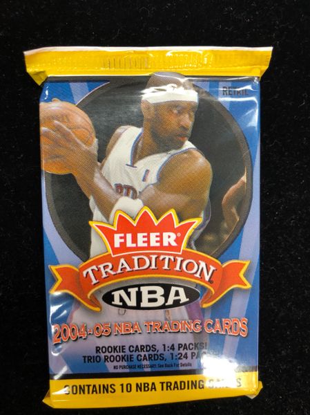 *Fleer Traditional NBA Basketball Trading Card Pack - 2004-2005