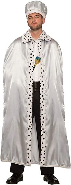 *Silver Robe, King Costume Accessory, Royal Cape - Halloween