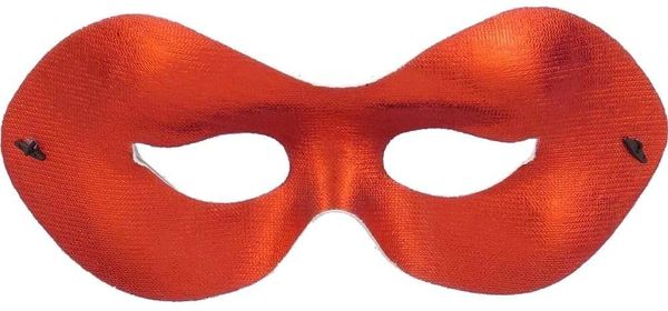 Red Half Eye Mask - Superhero - Purim - Halloween Spirit - under $20