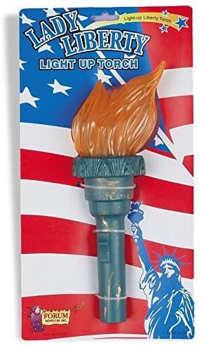 Statue of Liberty Light Up Torch, 4th of July, Patriotic Accessory - Purim - Halloween Spirit - under $20