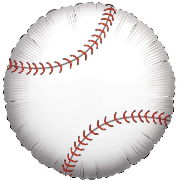 (#2) Baseball Foil Balloon, 18in - Sports Balloons