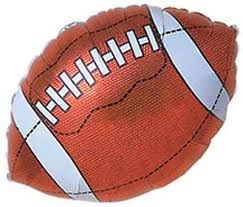 (#7) Football Shape Foil Balloon, 18in - NFL Sports Balloon