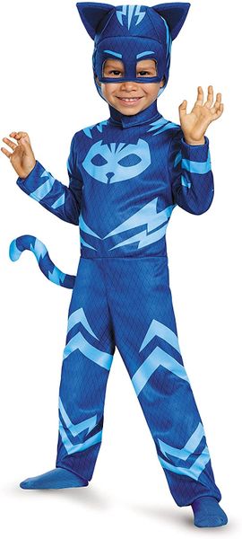 *PJ Masks Catboy Gekko Blue Costume, Toddler Boy 3T - After Halloween Sale