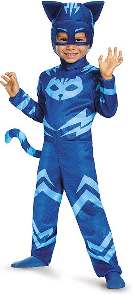 *PJ Masks Catboy Gekko Blue Costume, Toddler Boy 3T - Halloween