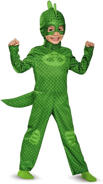 PJ Masks Gekko Boys Costume, Toddler 4T-5T, Green - Halloween