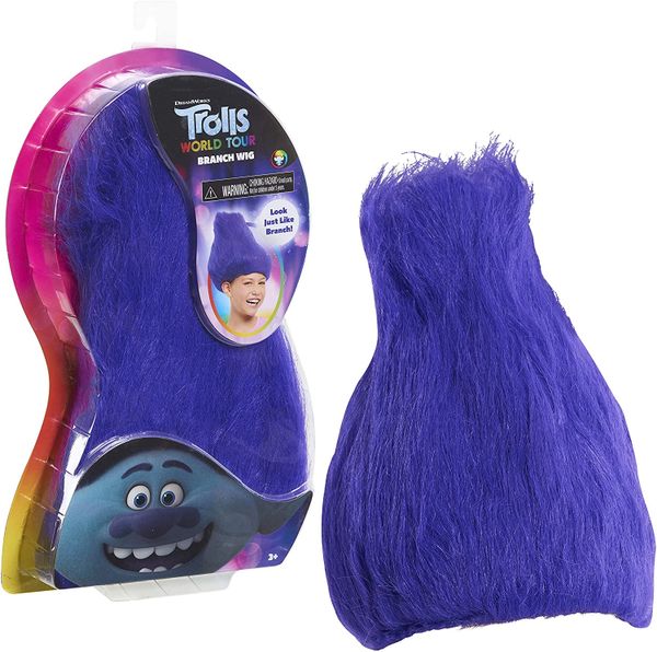 *Trolls World Tour Kids Branch Wig Purple Hair Costume Dress Up - After Halloween Sale