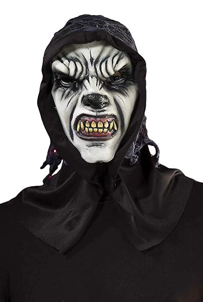 *Vampire Mask Costume Accessory with Hood - Halloween