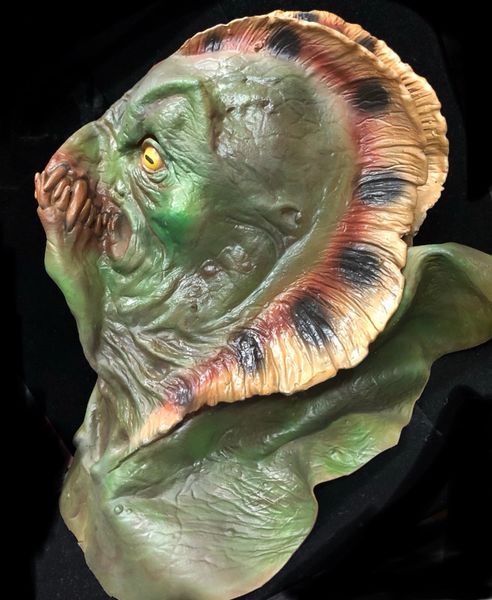 SALE - Kids Overhead Swamp Thing Mask - Green Lagoon Monster - Halloween Sale