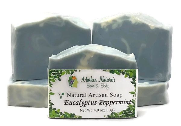 Eucalyptus Peppermint Soap Natural Handmade Soap Bath And Body Products 7319