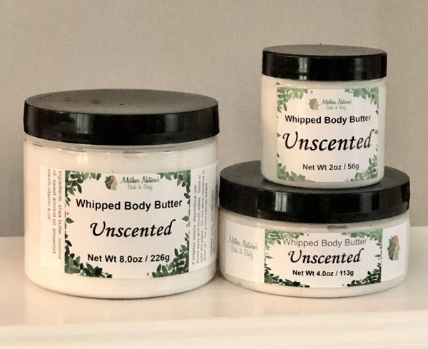 Unscented Whipped Body Butter - 4oz (Medium)