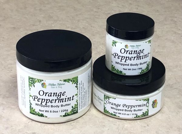 Orange Peppermint Whipped Body Butter - 2oz (small)