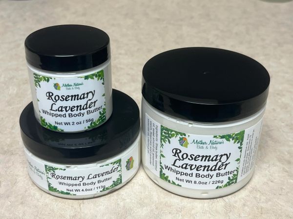 Rosemary Lavender Body Butter 8 oz (Large)