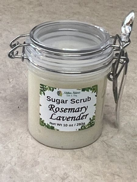 Rosemary Lavender Sugar Scrub Bail Jar 10oz
