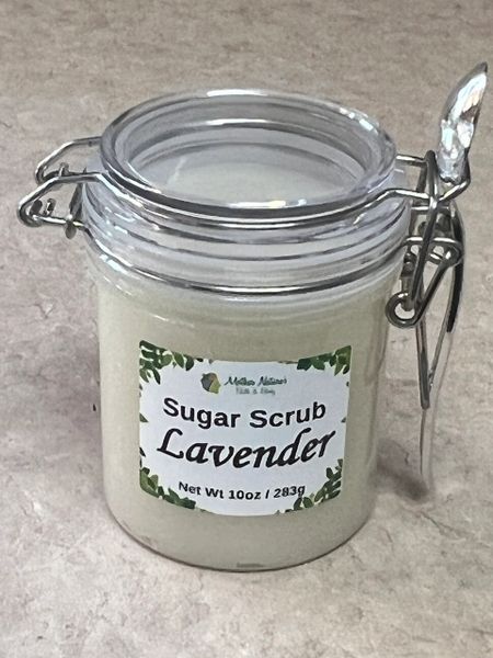 Lavender Sugar Scrub Bail Jar 10oz