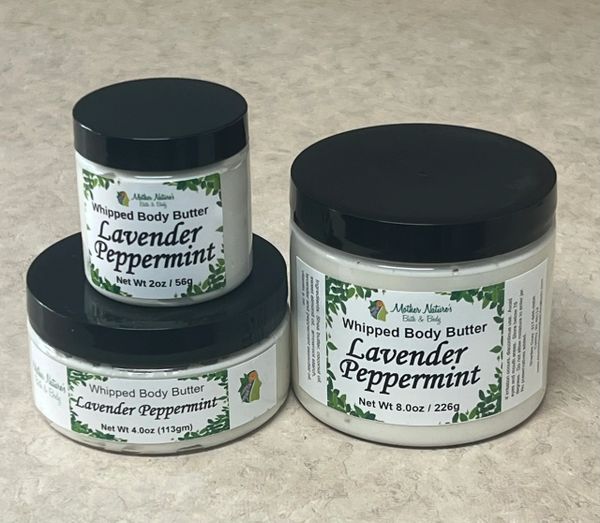 Lavender Peppermint Whipped Body Butter - 2oz (small)