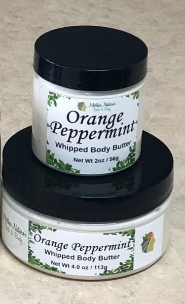 Orange Peppermint Whipped Body Butter - 2oz (small)