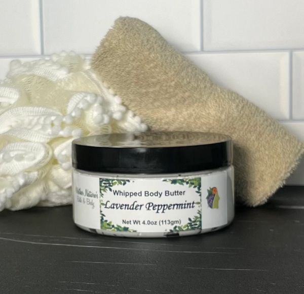 Lavender Peppermint Whipped Body Butter - 4oz (medium)