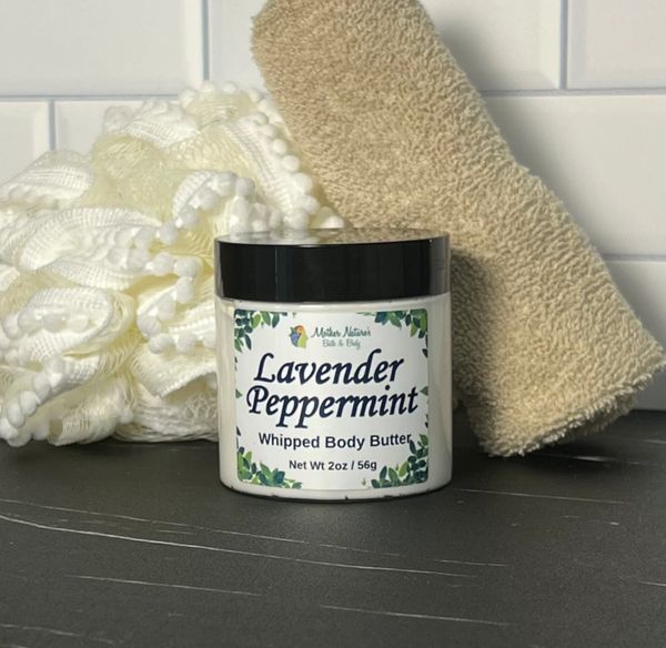 Lavender Peppermint Whipped Body Butter - 2oz (small)