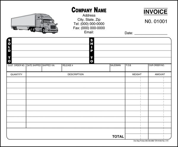 Truck Invoice