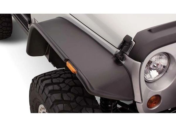 Bushwacker 07-18 WRANGLER FITS 2-DOOR MODELS ONLY FF FLAT STYLE 4PC