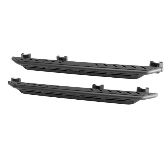 Westin 07-17 WRANGLER UNLIMITED TEXTURED BLACK TRIPLE TUBE ROCK RAILS