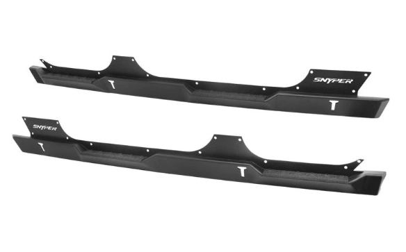 Westin Automotive 07-17 WRANGLER UNLIMITED TEXTURED BLACK ROCK SLIDERS STEPS 42-7015