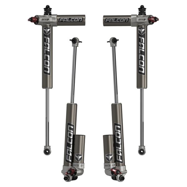 TeraFlex JKU 4-Door 2.5-3.5” Lift Falcon Series 3.3 Fast Adjust Piggyback Shock Absorber Kit - All 4