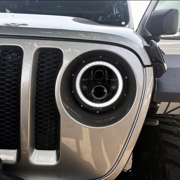 Quake 2018+ Jeep JL LED RGB Headlights with HD HALO and Turn Signal