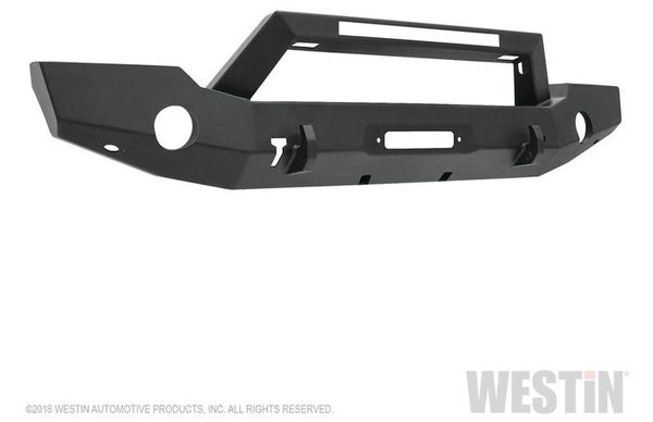 Westin 18-C WRANGLER JL/JT (EXCL 2018 JK) WJ2 FULL WIDTH FRONT BUMPER W/LED LIGHT BAR MOUNT 59-80125