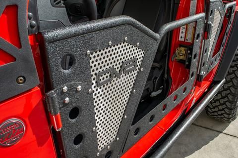 Dv8 Jeep Jl Rock Door W Perforated Aluminum Mesh 18 Present Wrangler Jl 20 Current Jeep Gladiator Jt4 Door Rdjl 01