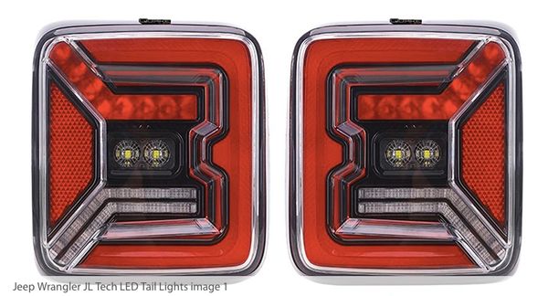 Quake 2018- current Jeep Wrangler JL LED Tech Taillights