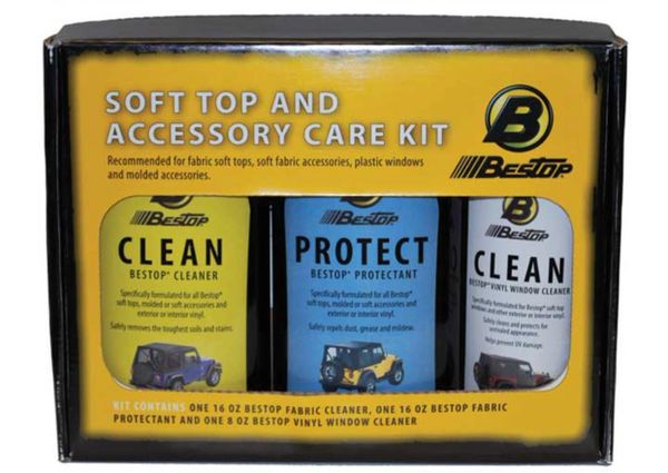 Bestop Soft Top Cleaner trio for Jeep Wrangler 11205-00