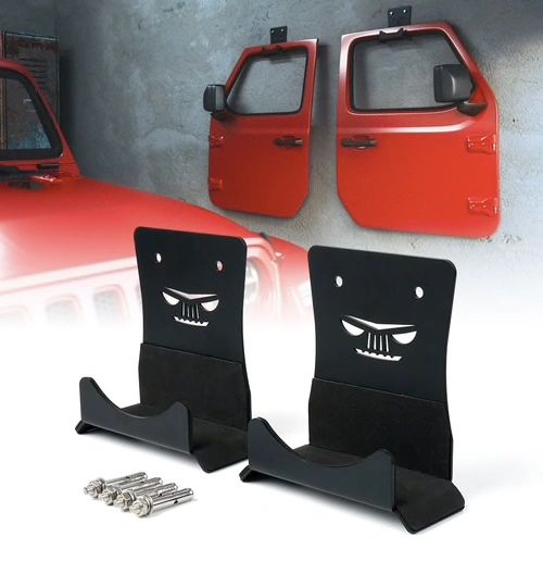 JEEP Wall Mount Door Storage Hanger for 1956-2020 Jeep Wrangler CJ YJ TJ LJ JK JL JT