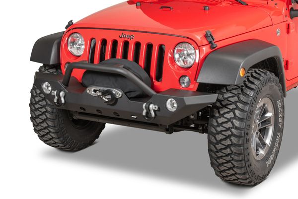 TACTIK HD Front Bumper with Hoop for 07-18 Jeep Wrangler JK 12052.0141 12052.0142