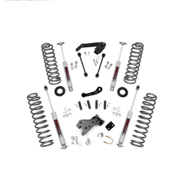 Rough Country 68130 4in Suspension Lift Kit with N3 Shocks for 07-18 Jeep Wrangler Unlimited JK